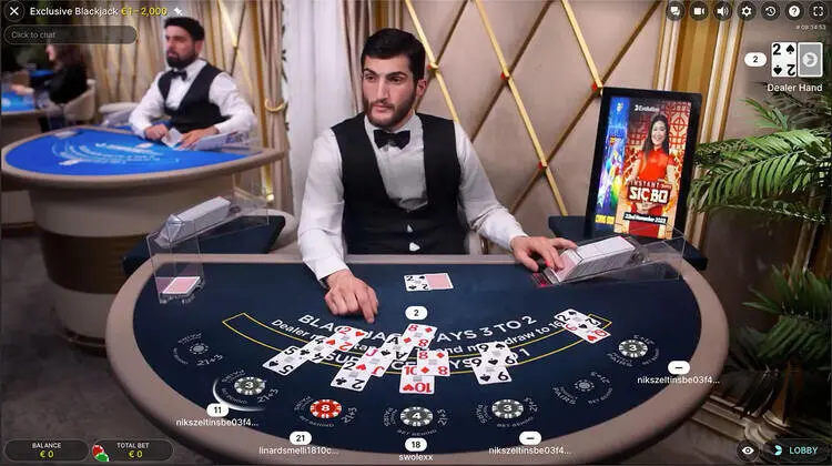 Обложка слота Live Blackjack